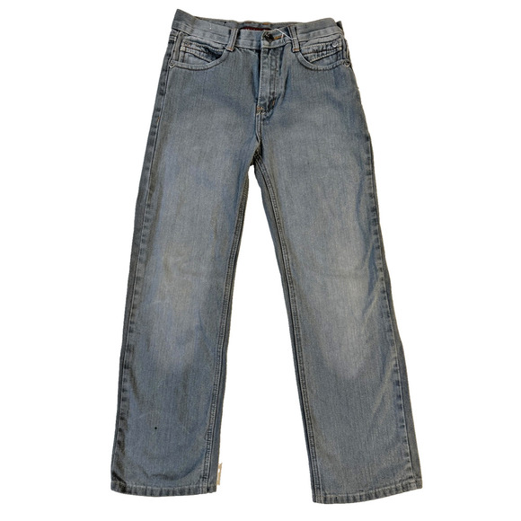 Chams Premium Jeans Mens 28 Light Wash Denim Skinny Slim 506 Unique Back Pockets - Picture 2 of 9